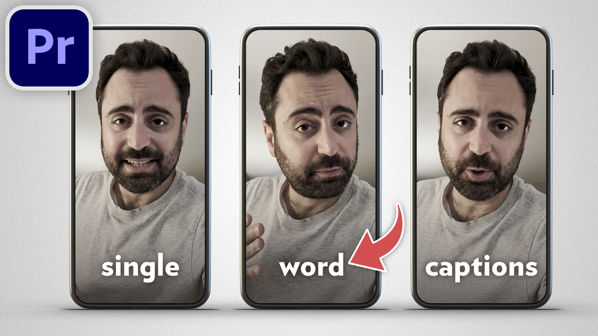 Create Single-Word Captions | Premiere