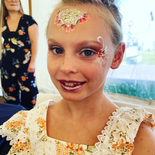 Princess girl face paint Brighton London South East