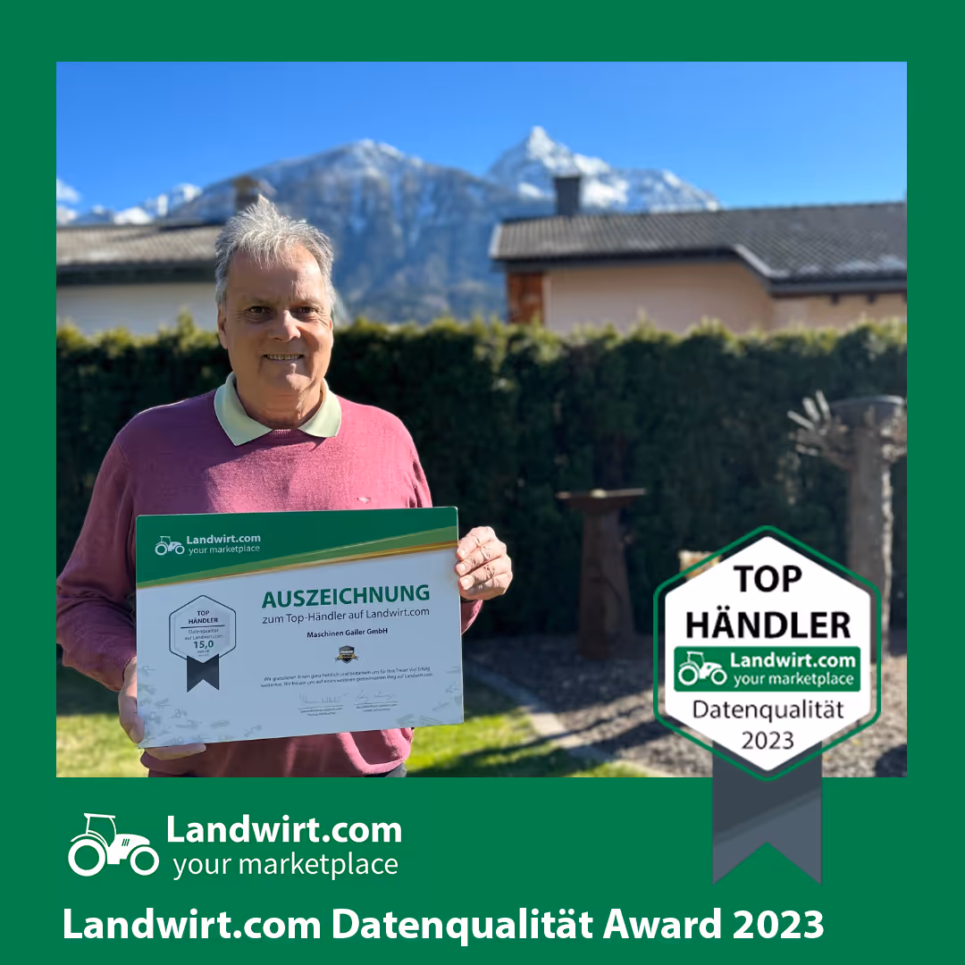 Landwirt.com Auszeichnung zum Top-Händler