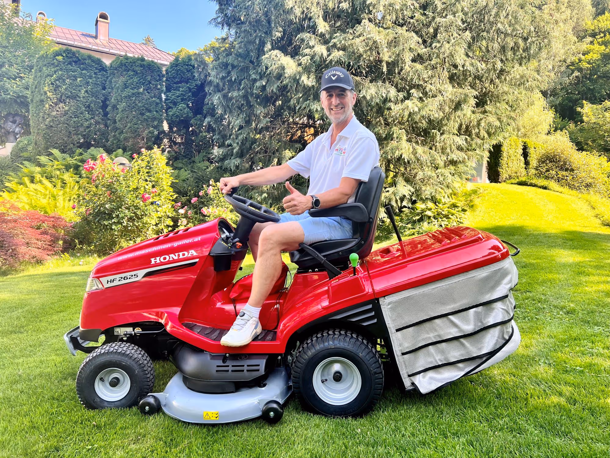 HONDA Rasentraktor-Übergabe