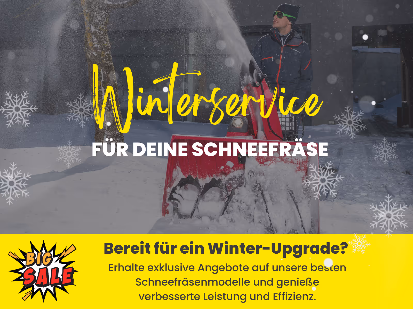 Es ist wieder soweit: Schneefräsen- Service 2025