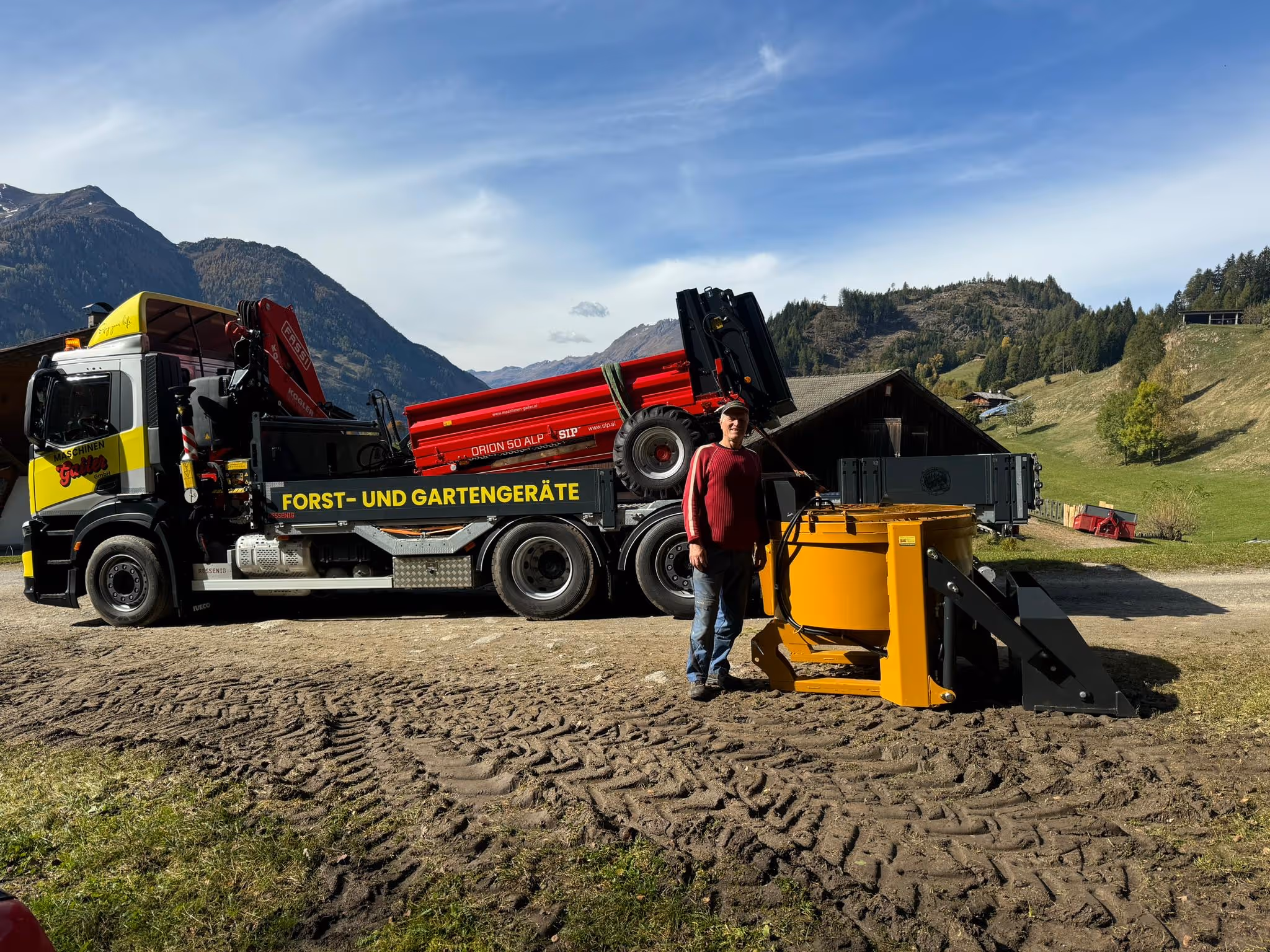 Übergabe Mammut Betonmischer TM 125 SF Turbo Mix