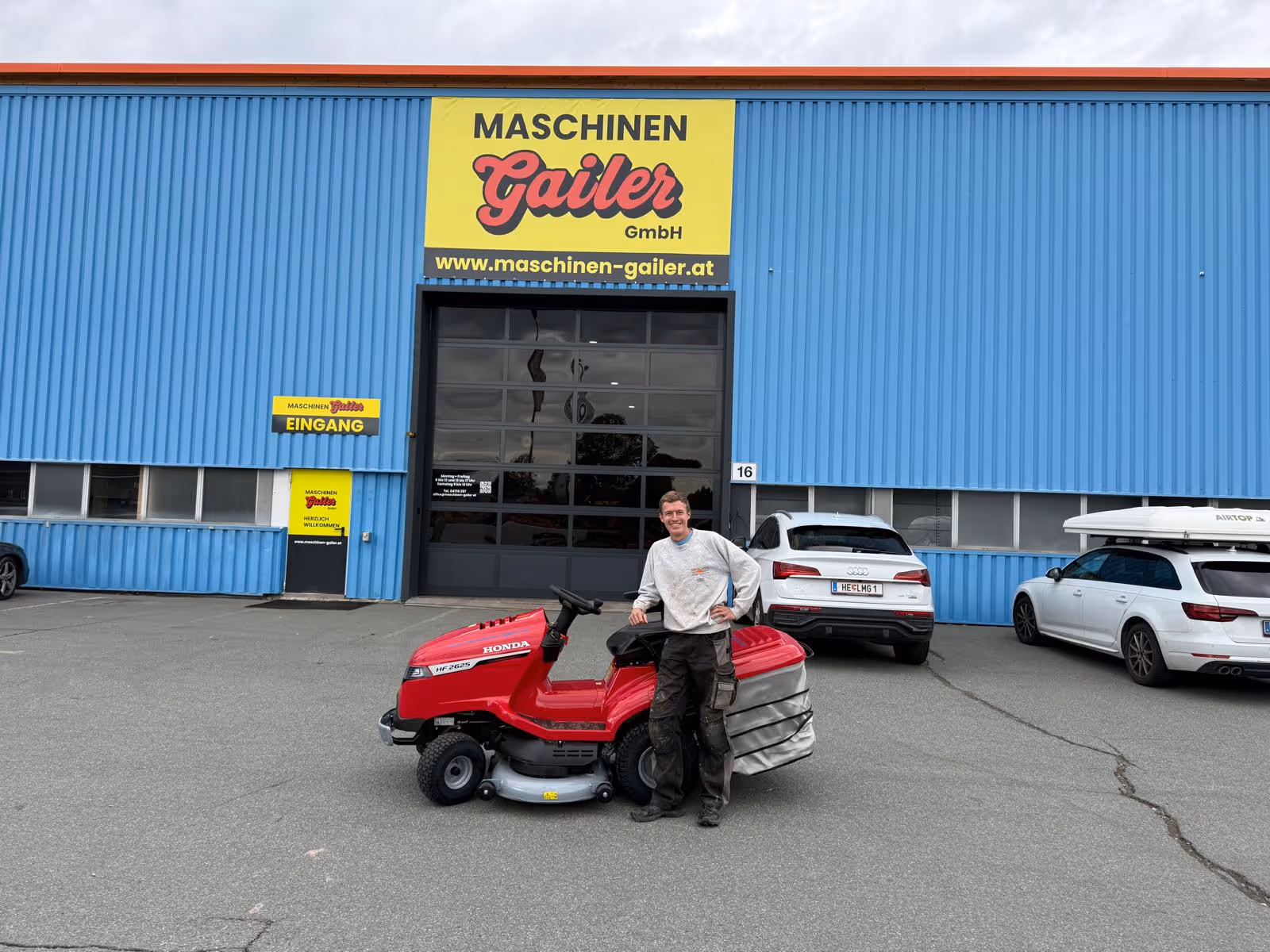 Übergabe Honda Rasentraktor HF 2625 HMEH