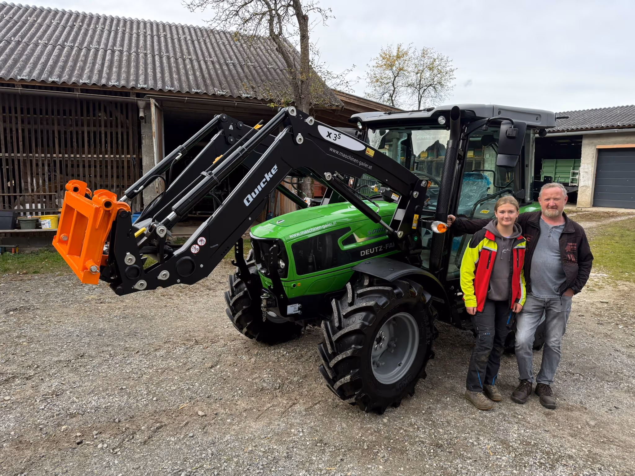 Übergabe Deutz-Fahr 5080D Keyline mit Quicke Frontlader X3S Performance