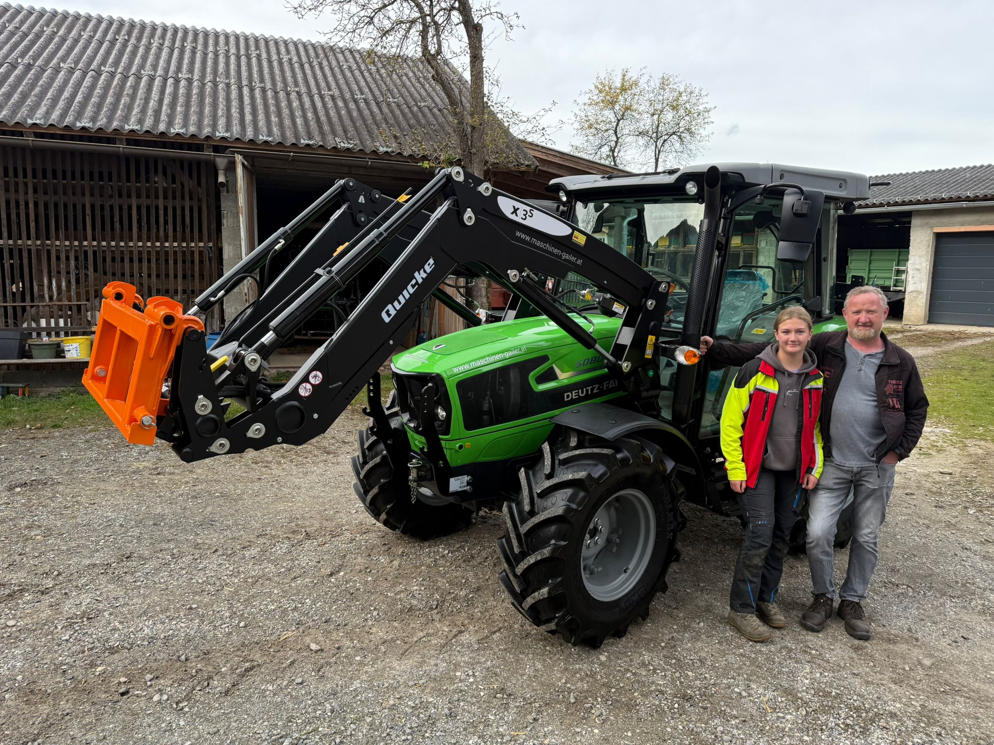 Übergabe Deutz-Fahr 5080D Keyline mit Quicke Frontlader X3S Performance