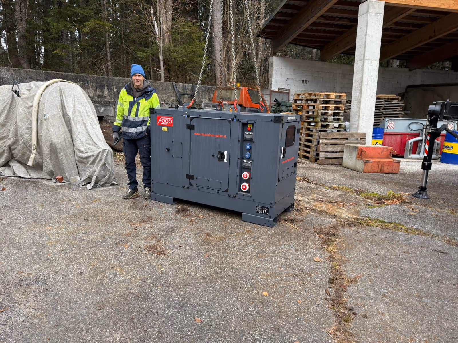 Übergabe FOGO Notstromaggregat FD 18 M5-ST