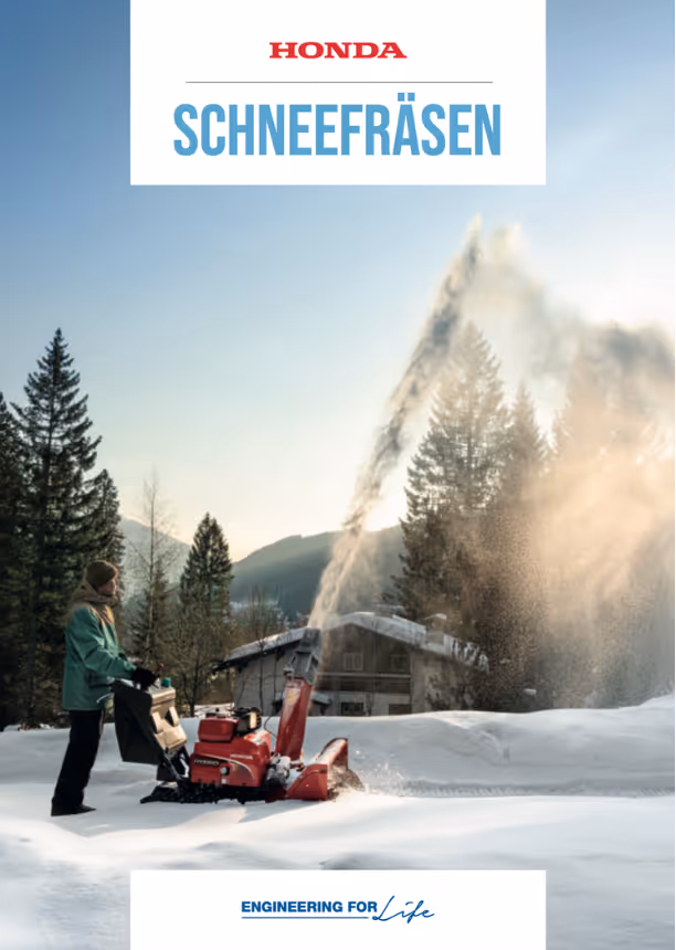 Thumbnail Prospekt Honda Schneefräse