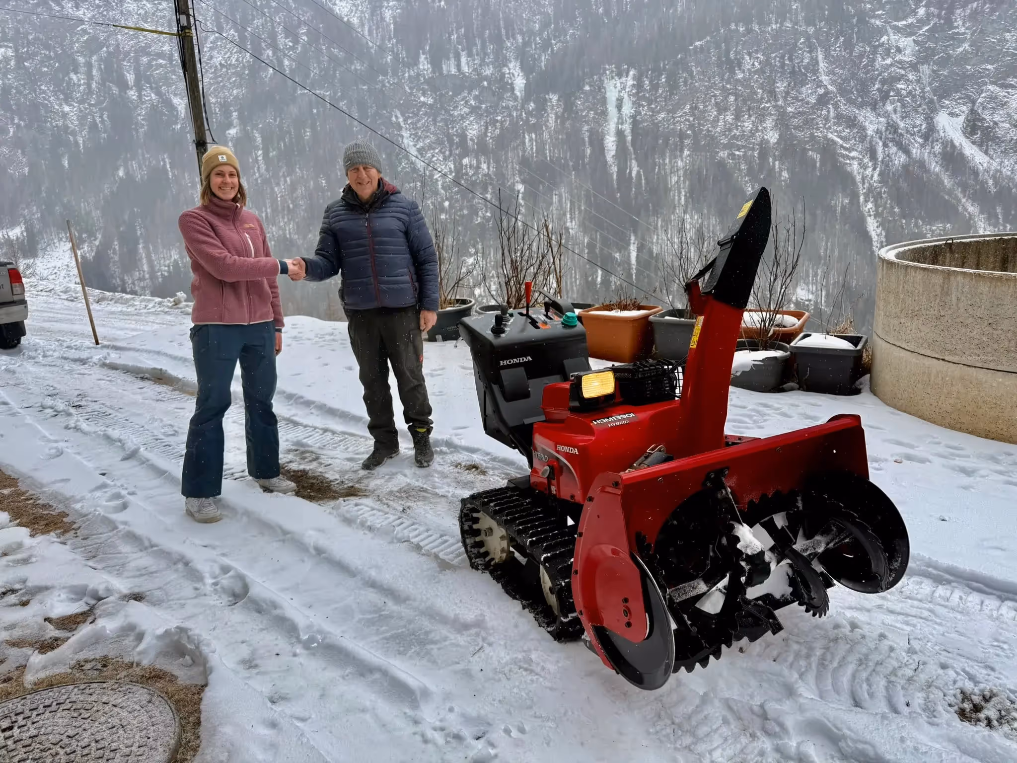 Übergabe Honda Schneefräse HSM 1390 iTDR
