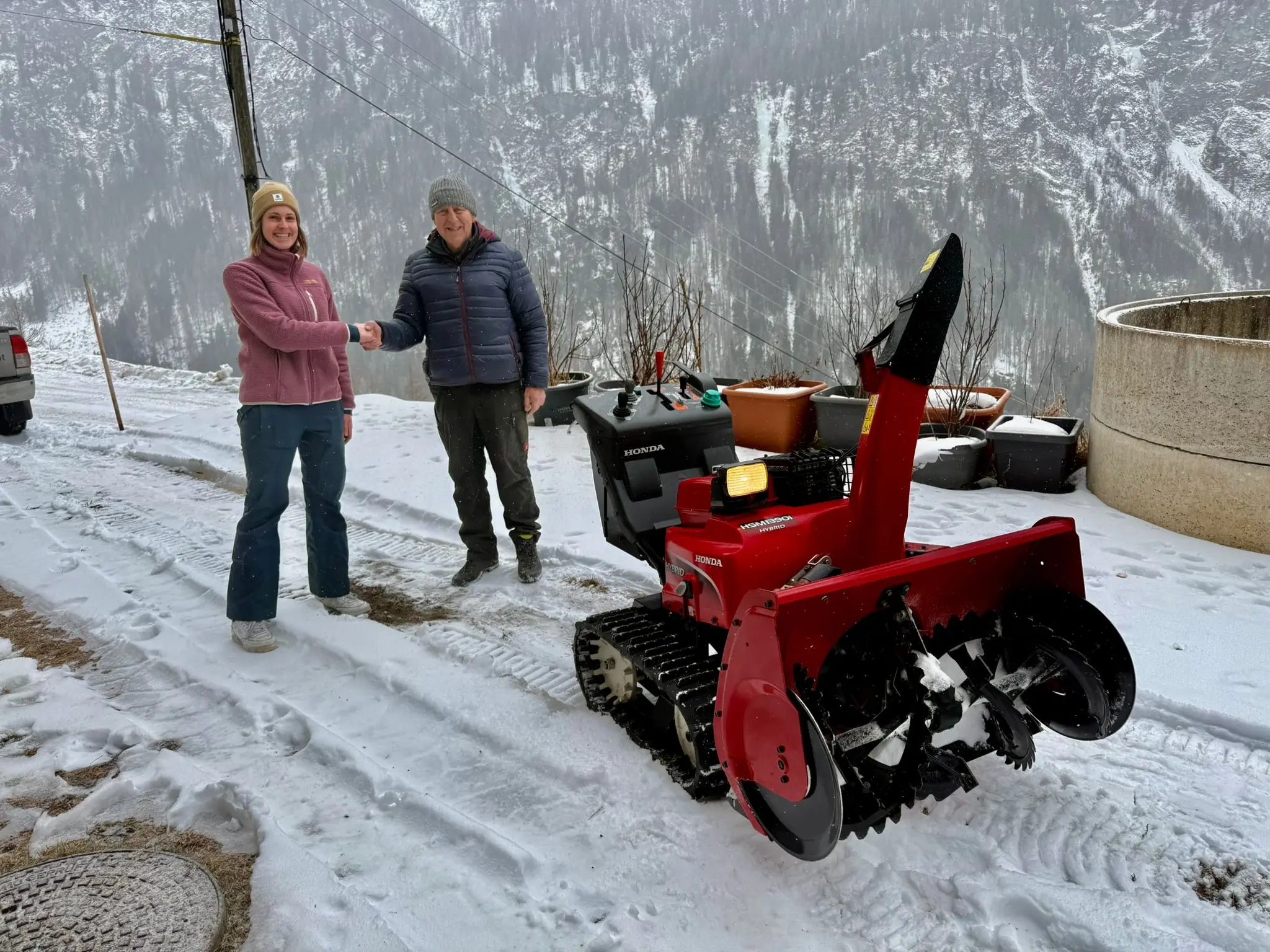 Übergabe Honda Schneefräse HSM 1390 iTDR