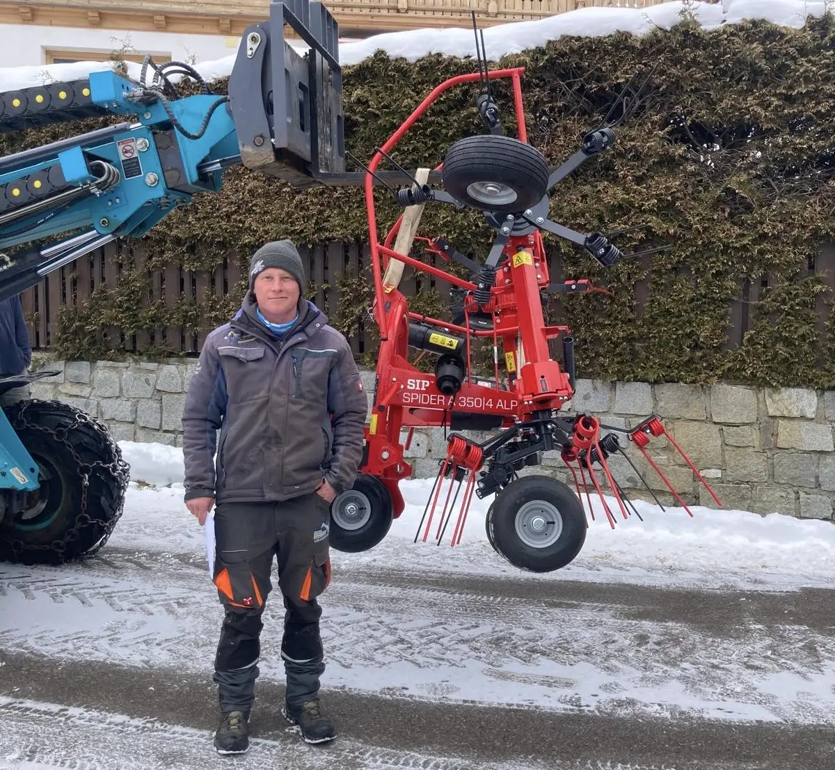 Übergabe Sip Spider 350 Kreiselzettwender