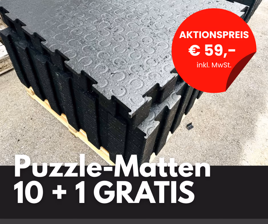 Puzzle-Matten in Aktion
