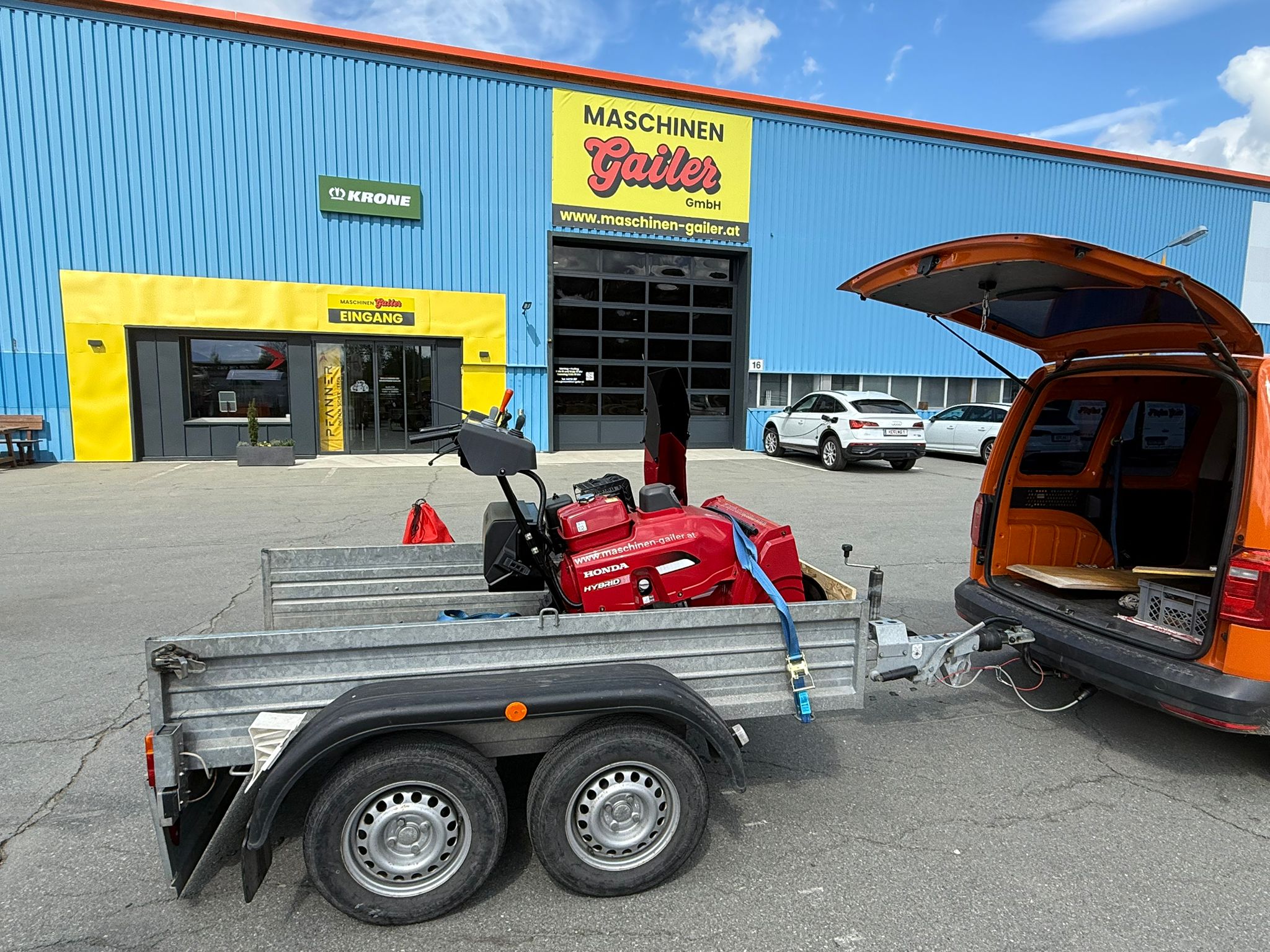 Übergabe Honda Schneefräse HSS 1370
