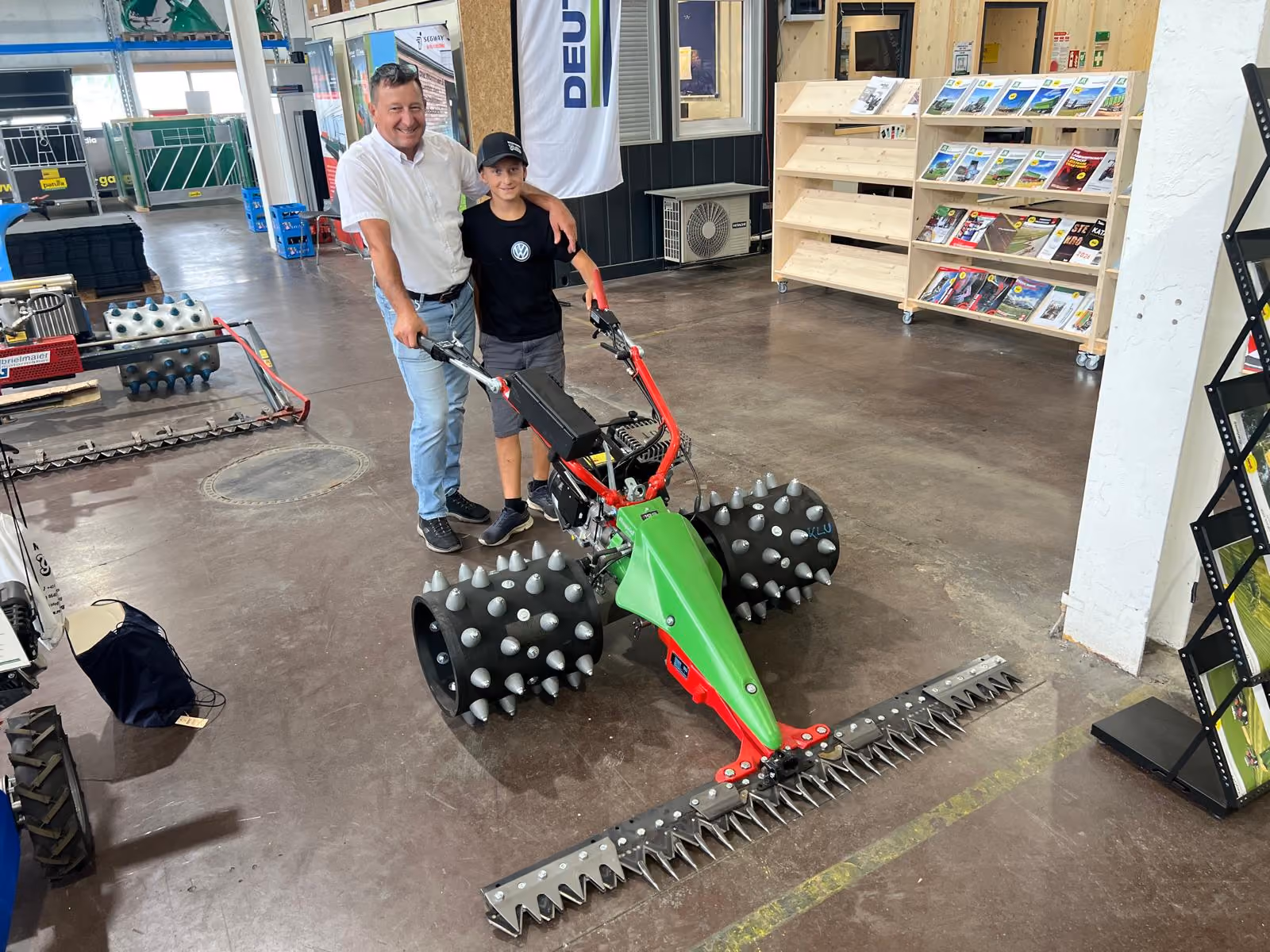 Übergabe Motormäher Rapid Rex 