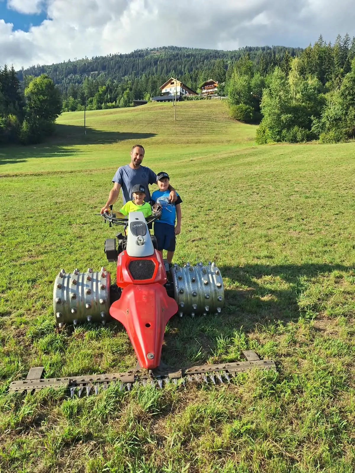 Übergabe Motormäher Aebi CC150