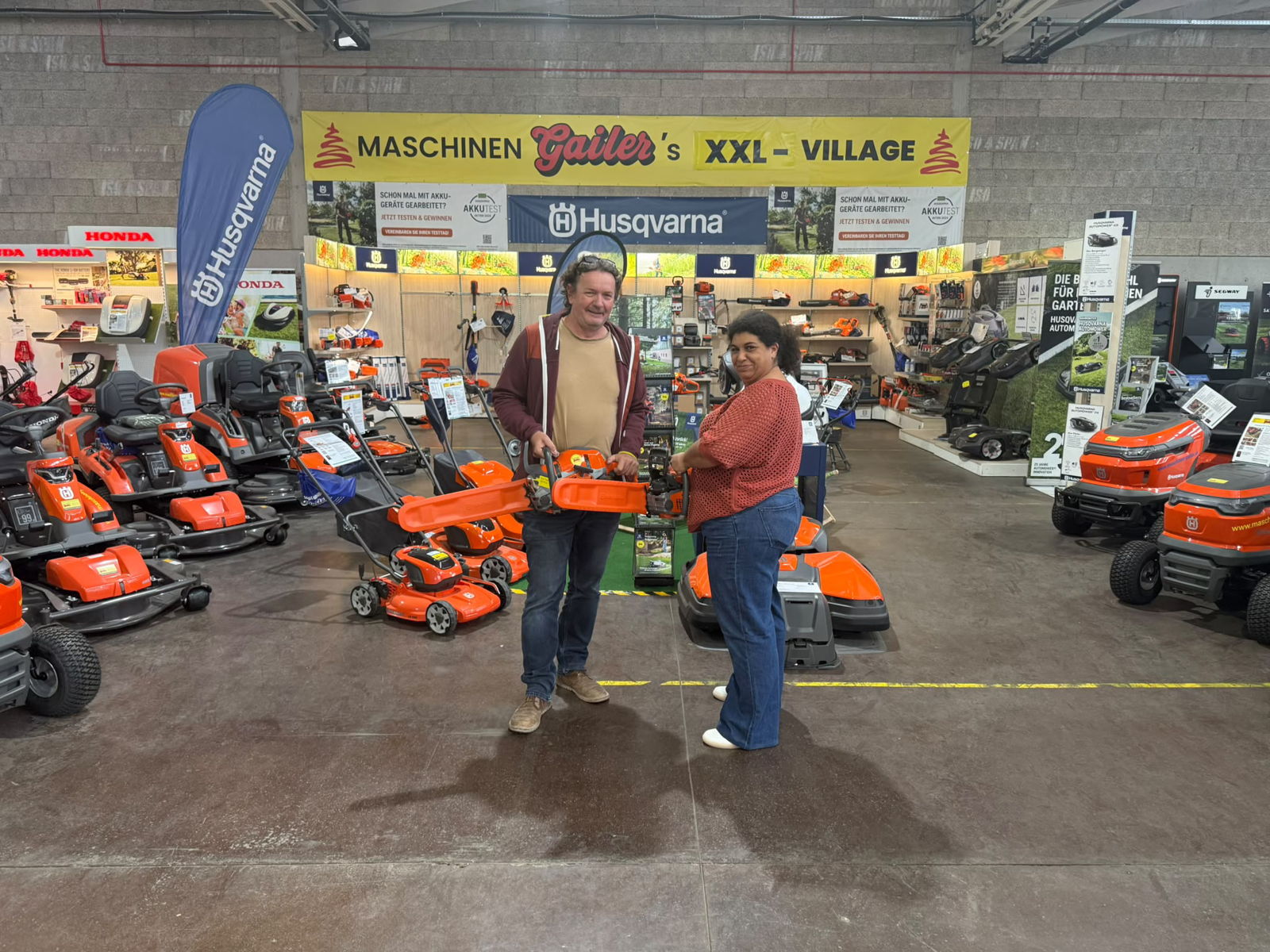 Übergabe Husqvarna Motorsägen