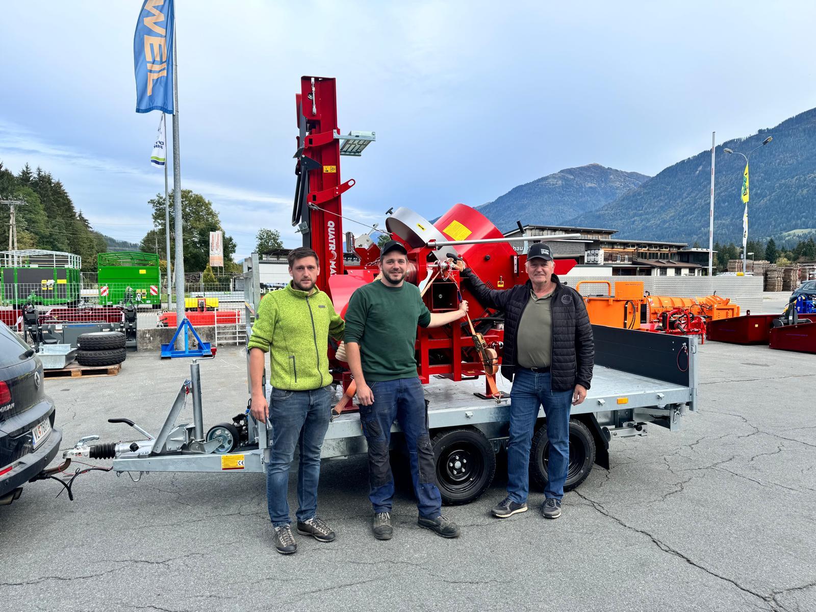 Übergabe Vogesenblitz Trommelsäge
