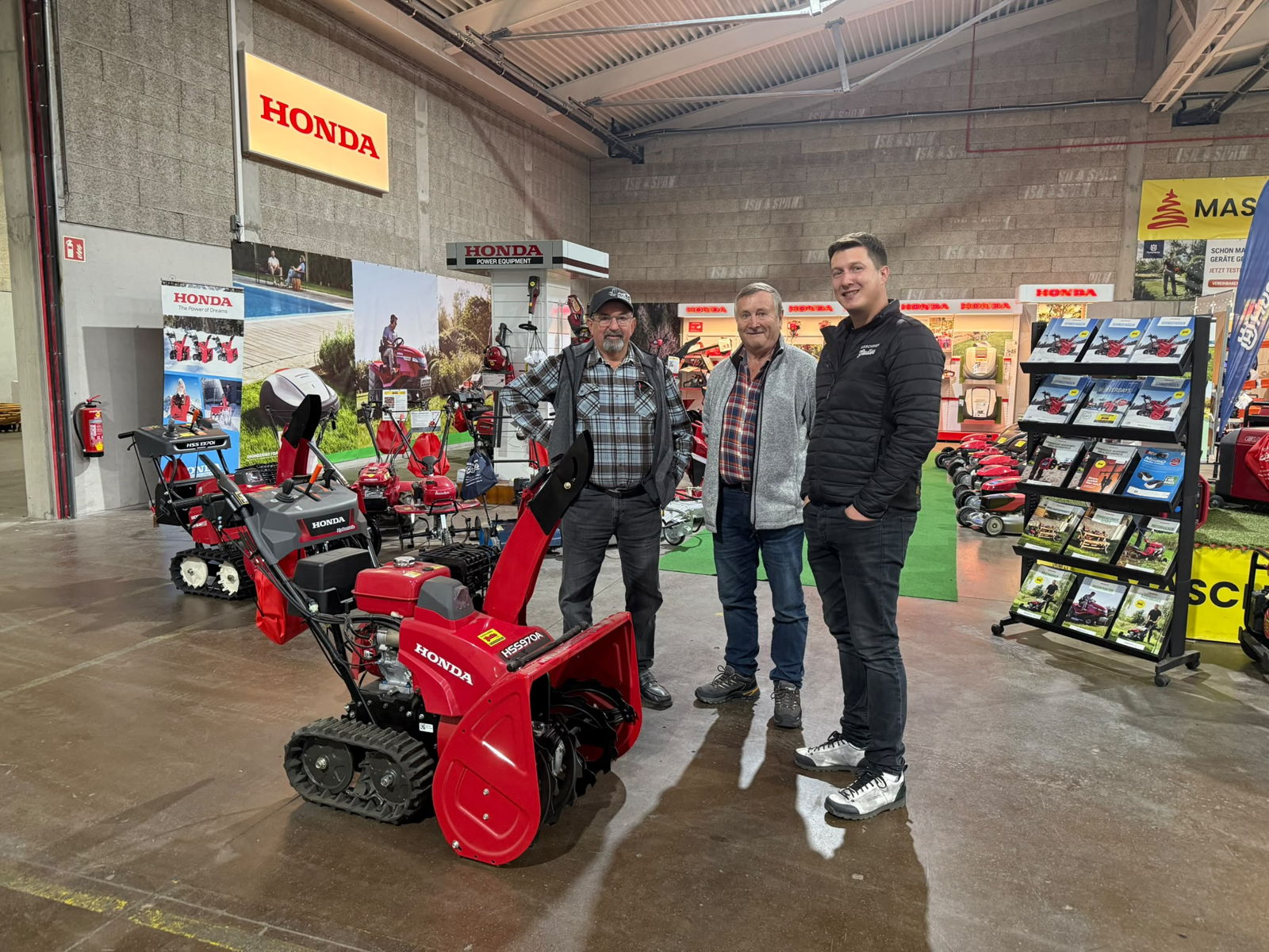 Übergabe Honda Schneefräse