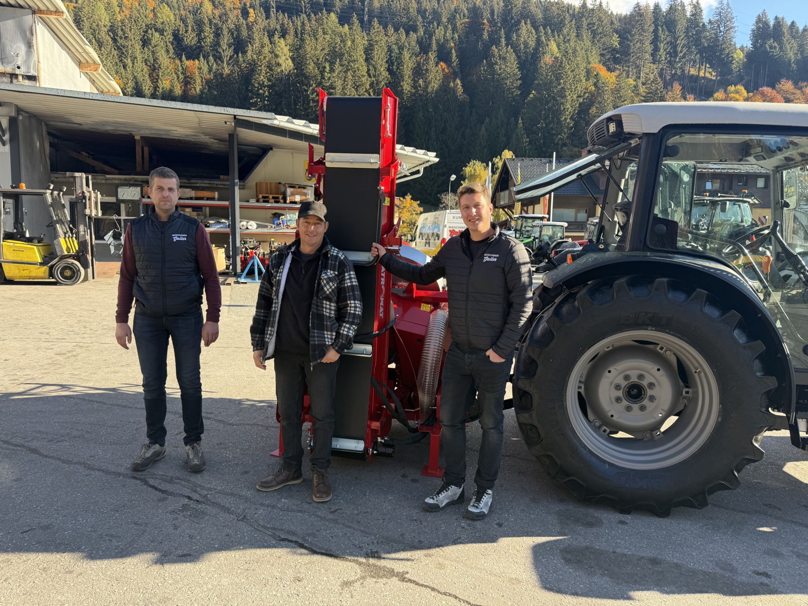 Übergabe Vogesenblitz Quatromat Trommelsäge