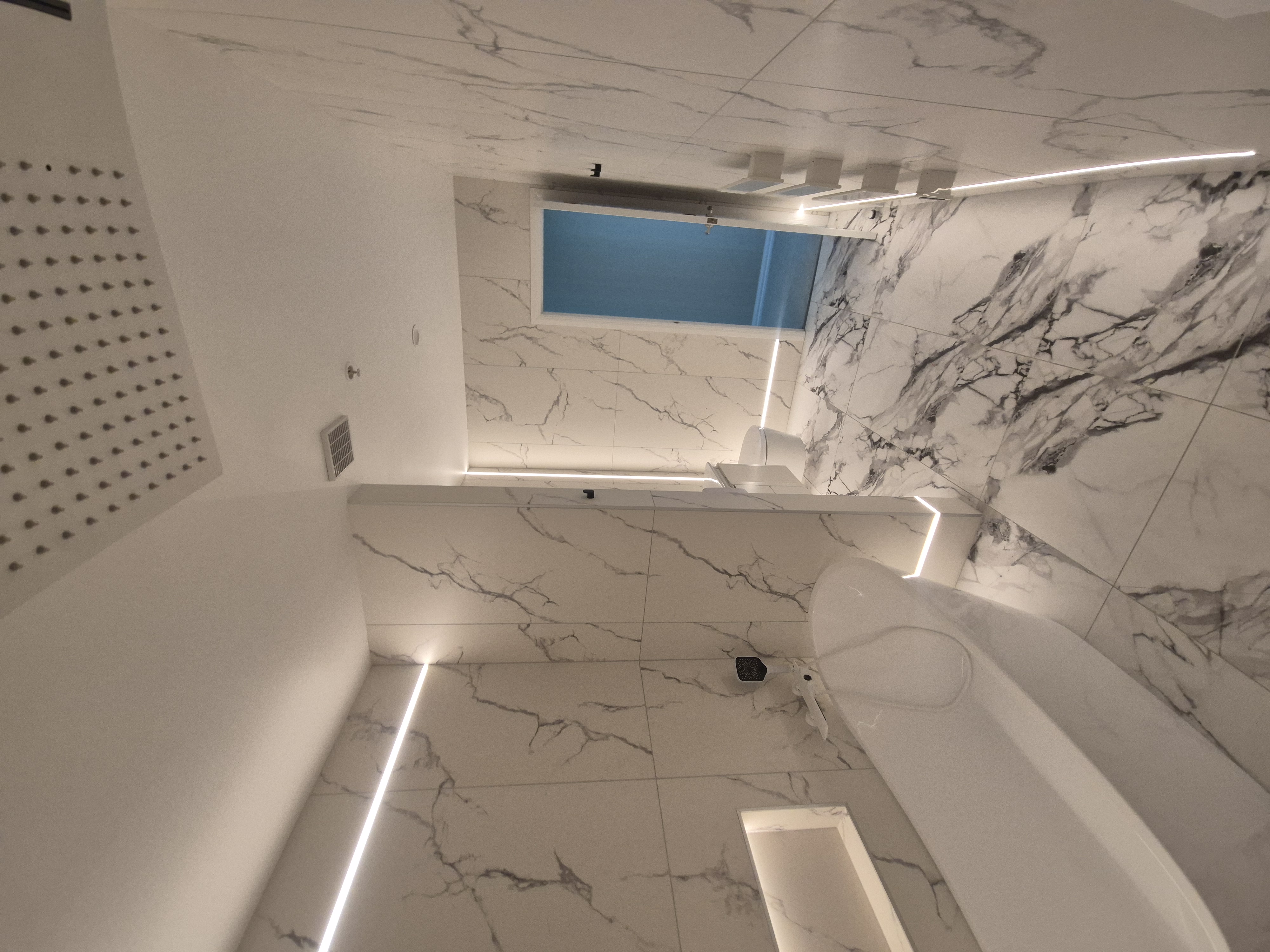 Residential lighting and electrical project photo.