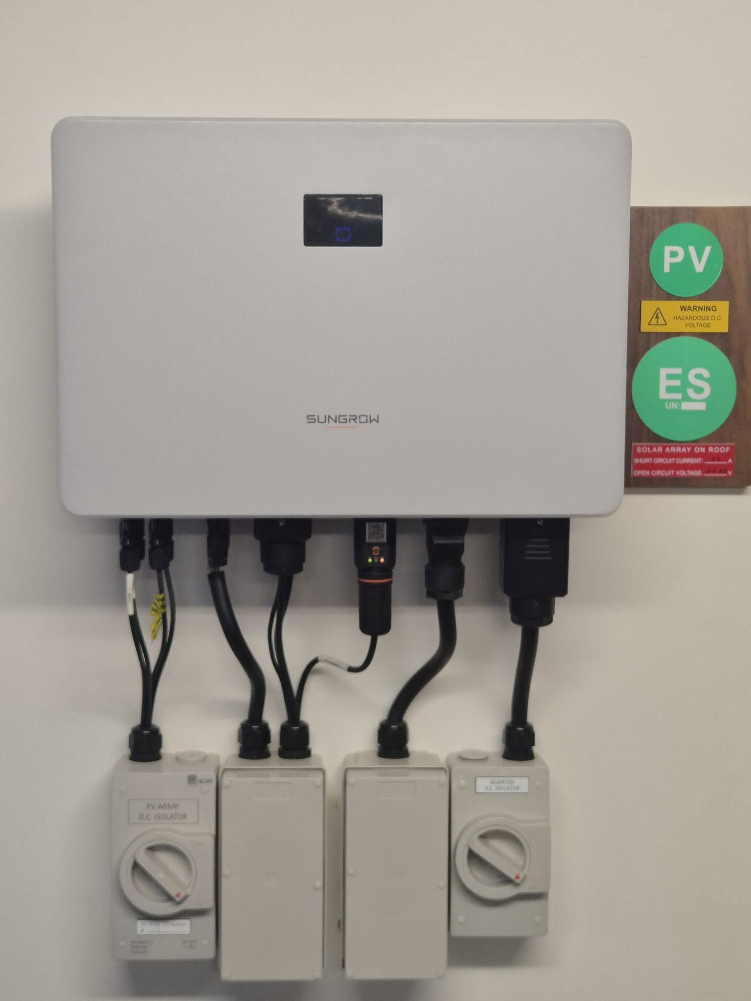 Solar inverter installation