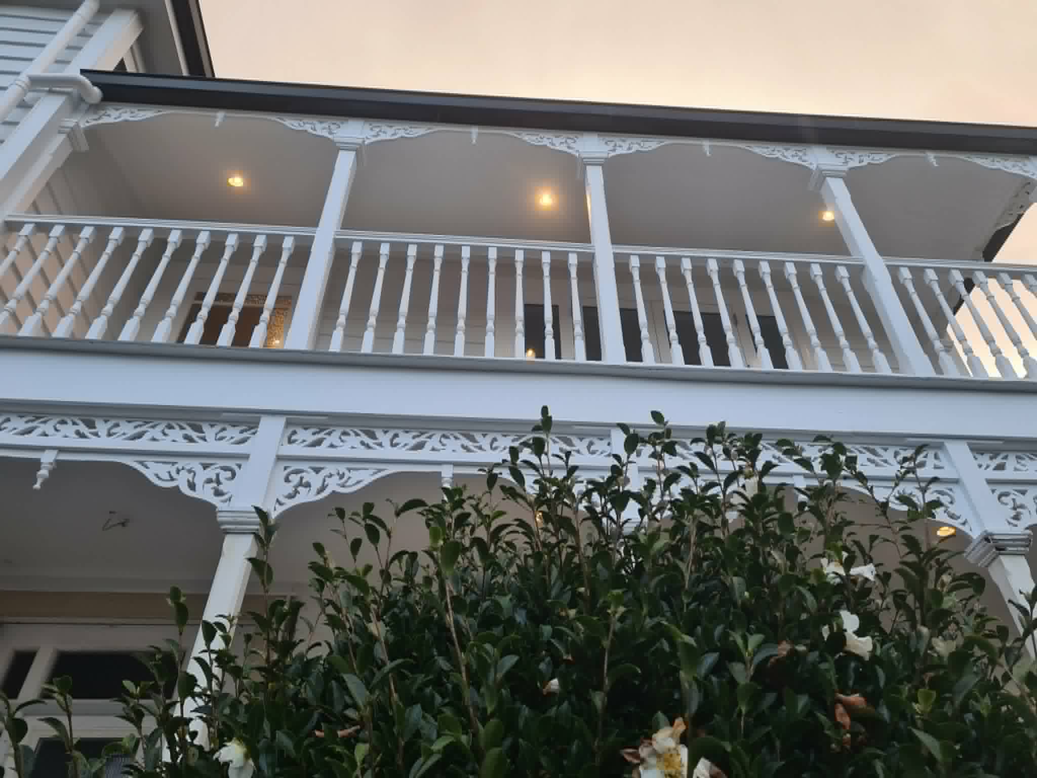 Exterior balcony downlighting