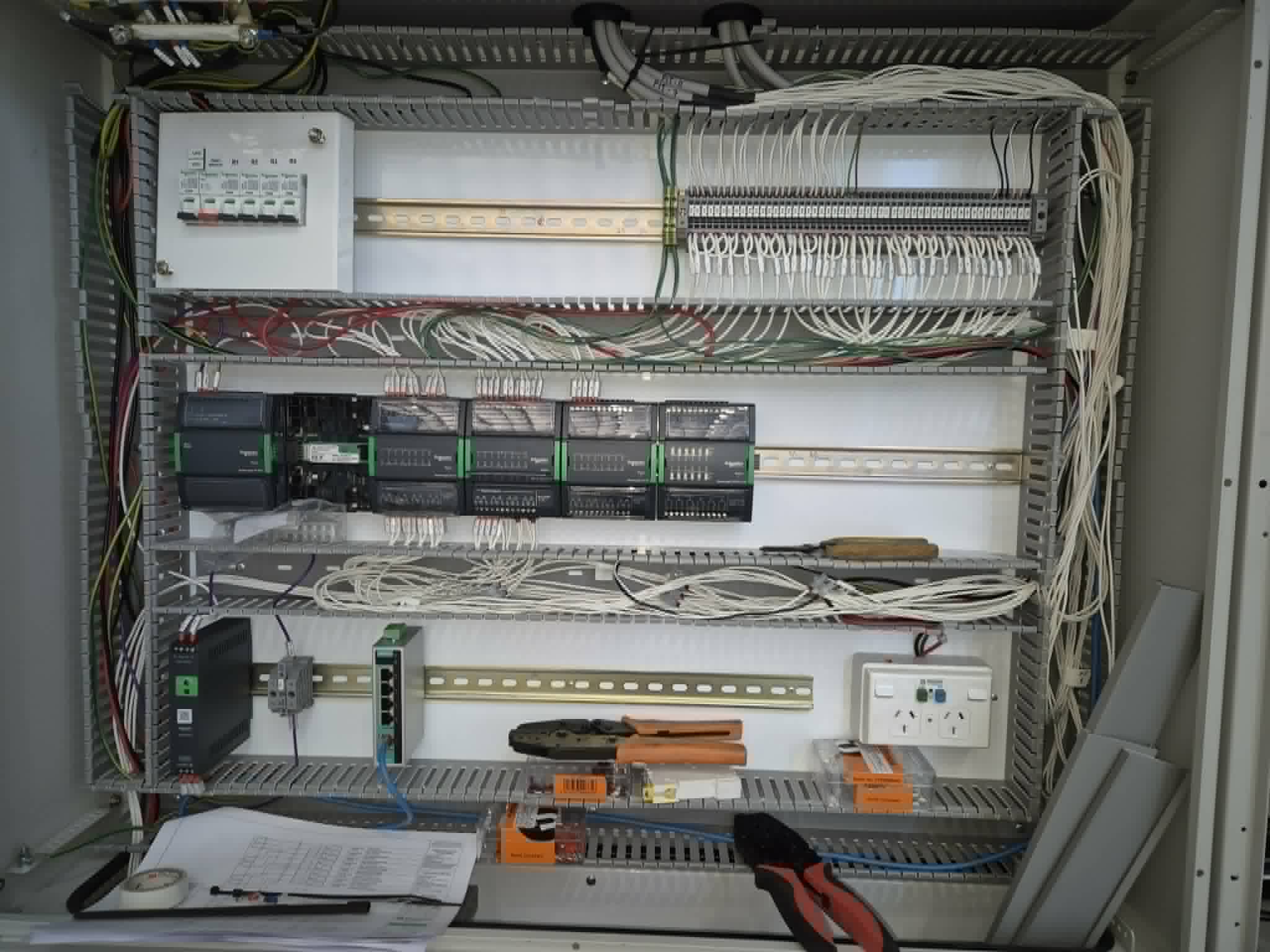 Industrial control panel and switchboard wiring
