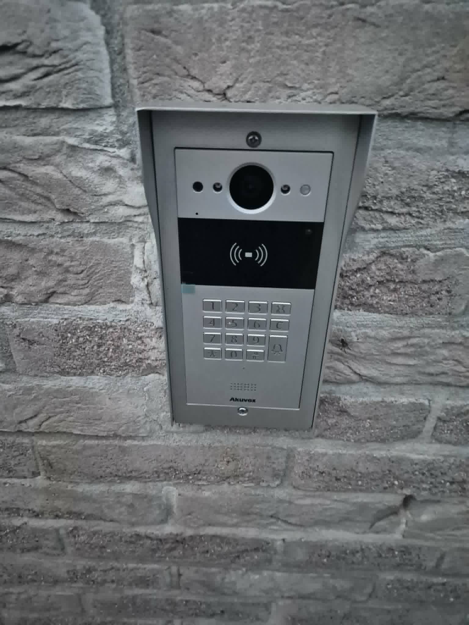 Video intercom and keypad access-control station