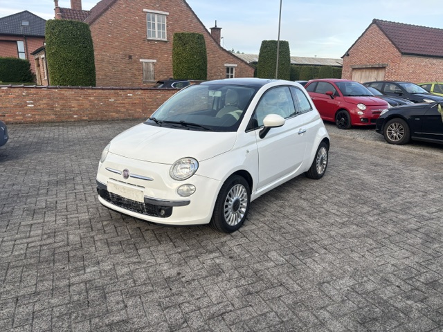 FIAT 500/AIRCO/PANO DAK/MET KEURING EN CARPASS