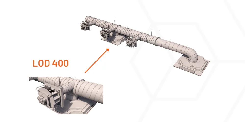 Modélisation 3D de réseaux au LOD 400