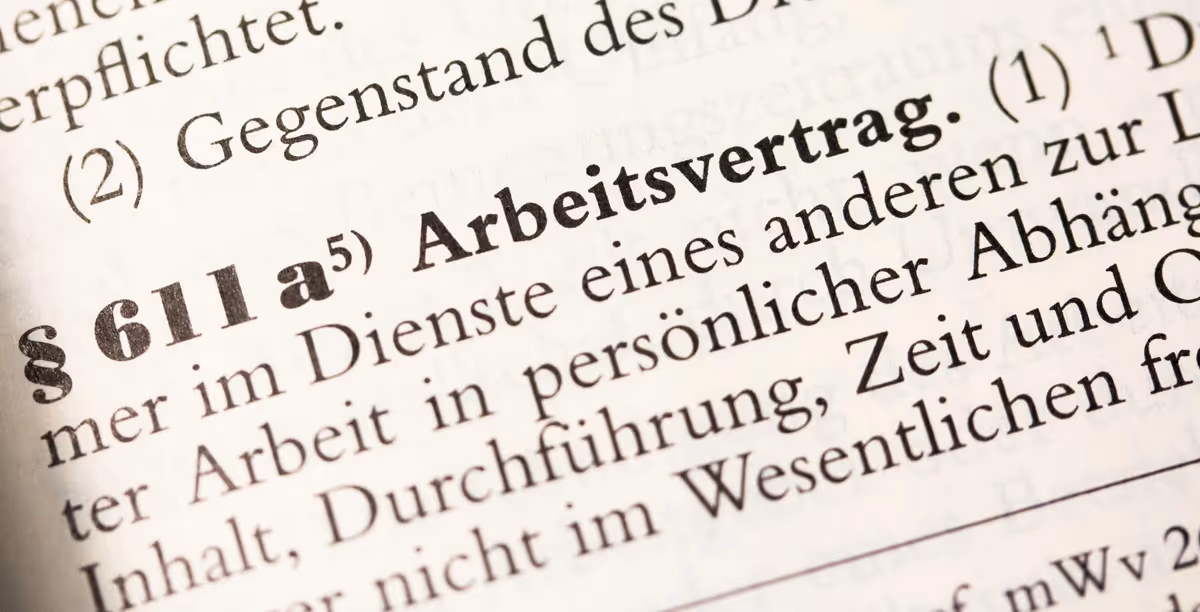Definition des Arbeitsvertrages