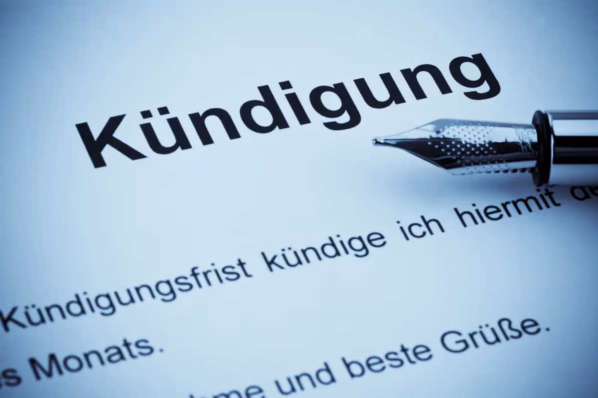 Ein Kündigungsschreiben