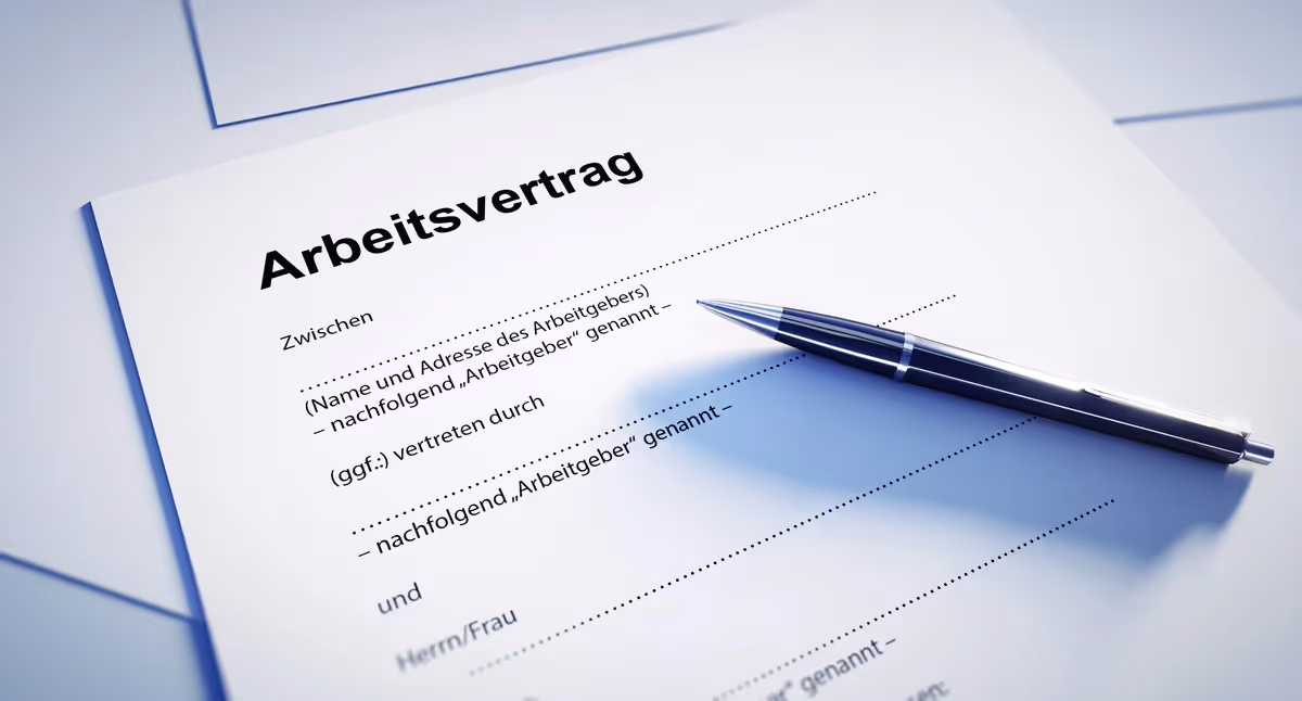 Ein Arbeitsvertrag