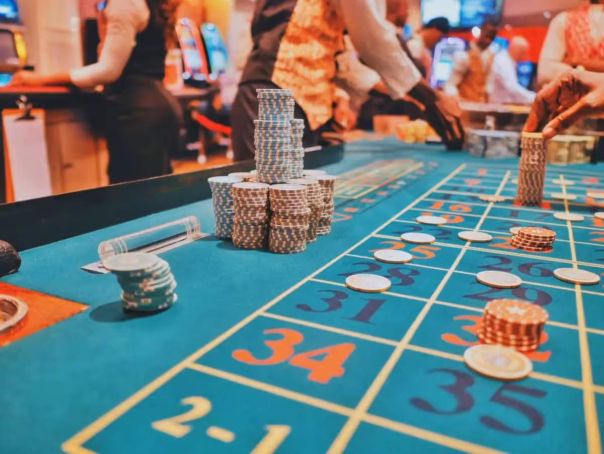 Ein Roulette Spieltisch