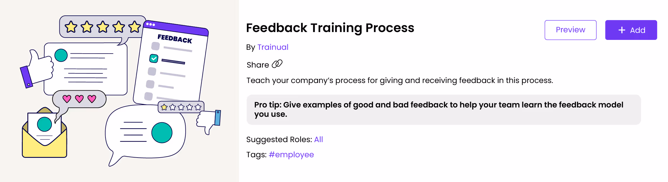 Feedback Training Process template