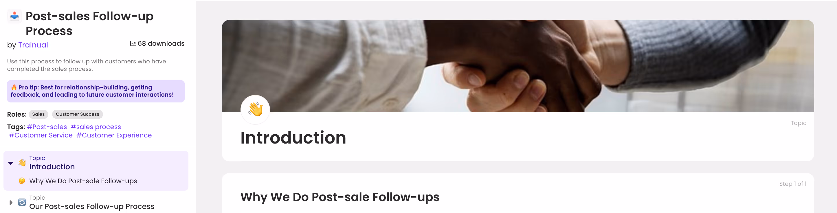Post-sales Follow-up Process 