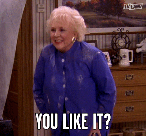An older woman asking "Do you like it?"