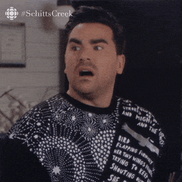 A man looking concerned saying "Oh God. Umm. What's that?"