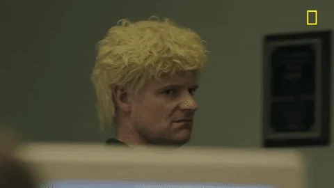 Man with look of disgust.