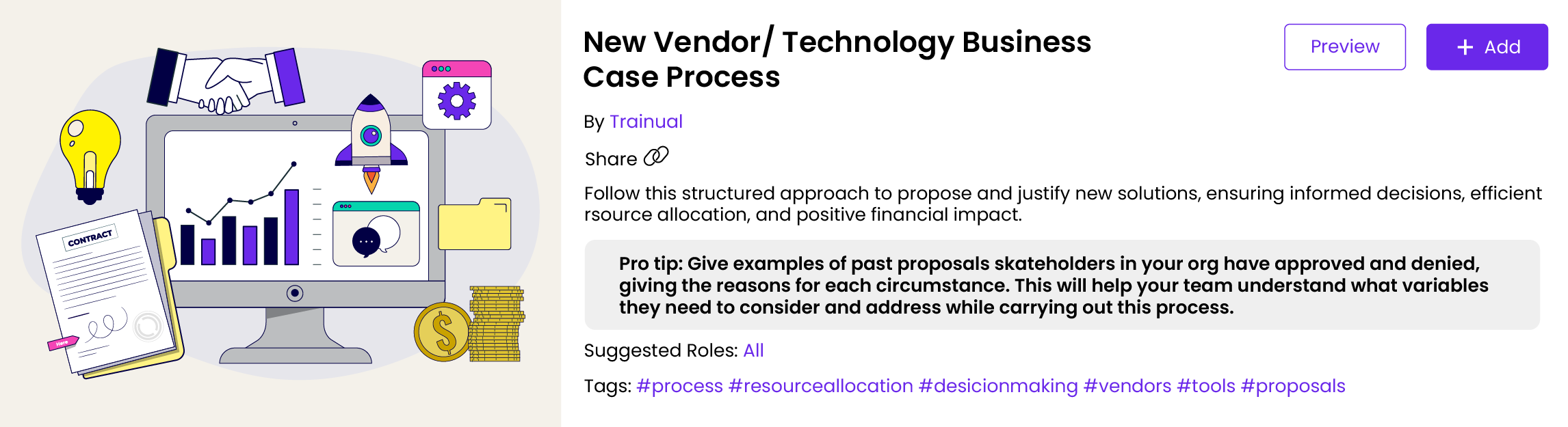New Vendor/Technology Business Case Process