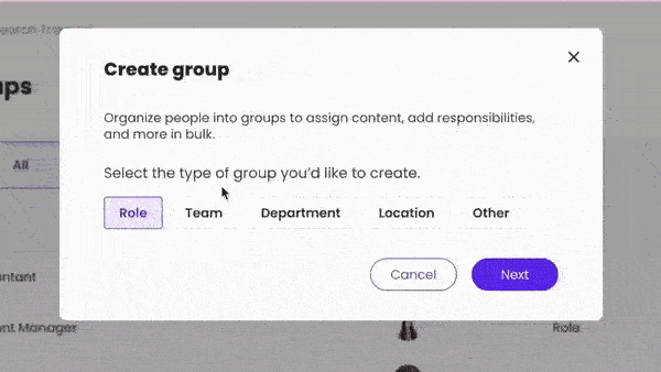 Trainual Groups and group share
