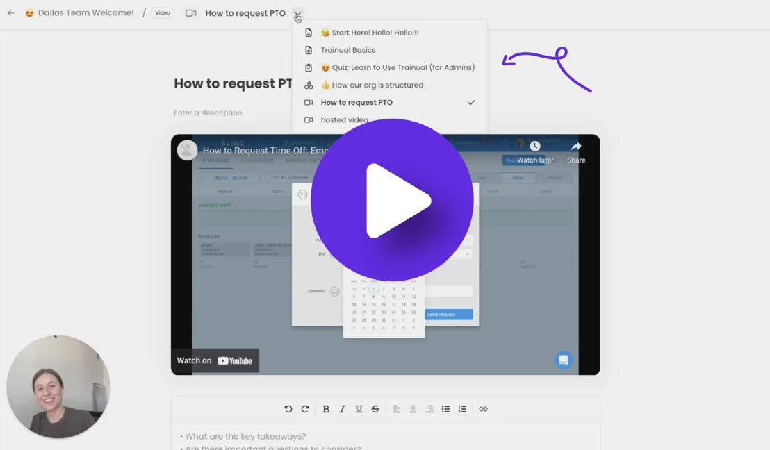 Trainual tips and tricks