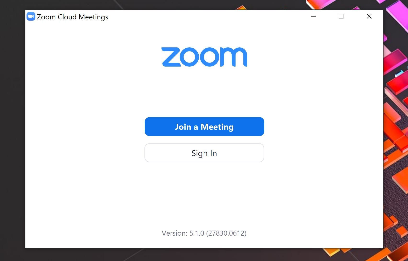 Zoom sign in
