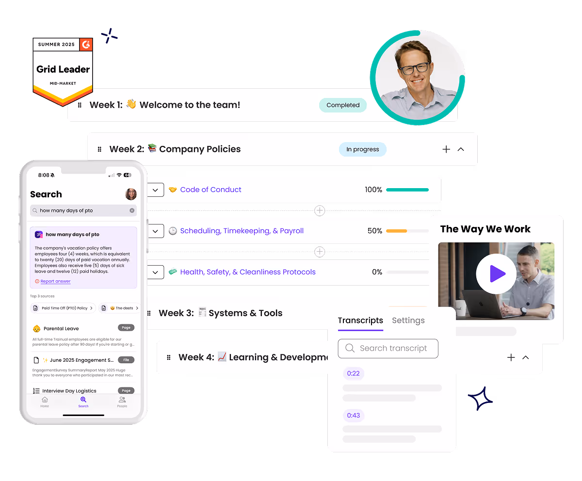 All-in-one employee training software.