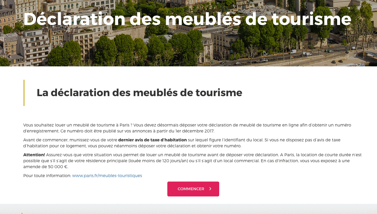conciergerie Airbnb enregistrement