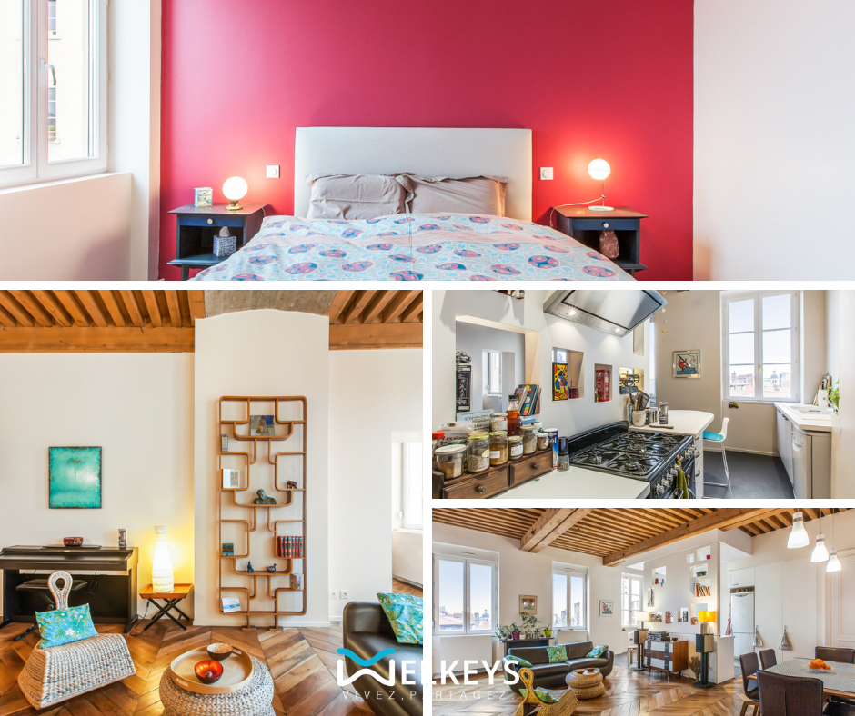 Appartement Lyon Saint Valentin Welkeys conciergerie airbnb