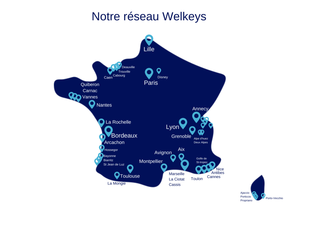 Carte du réseau Welkeys