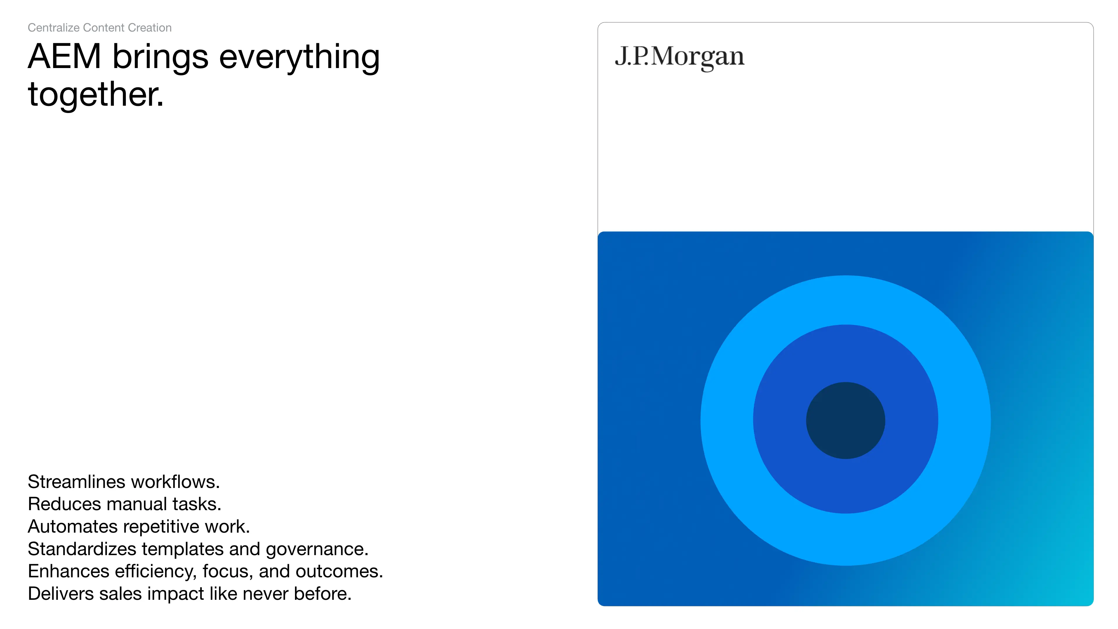 Content Management, Operations, User Experience, Presentations