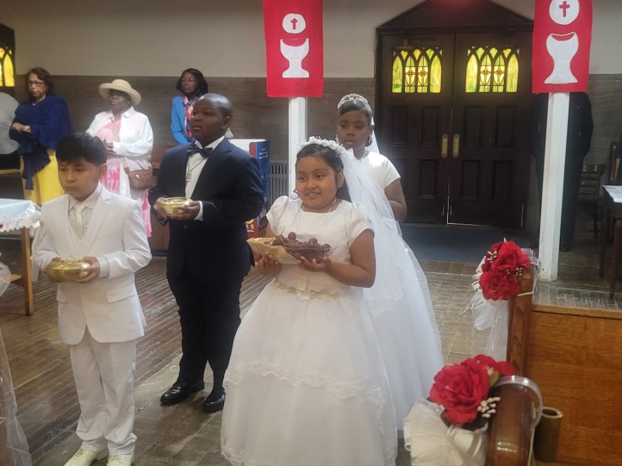 First Communion at Holy Cross