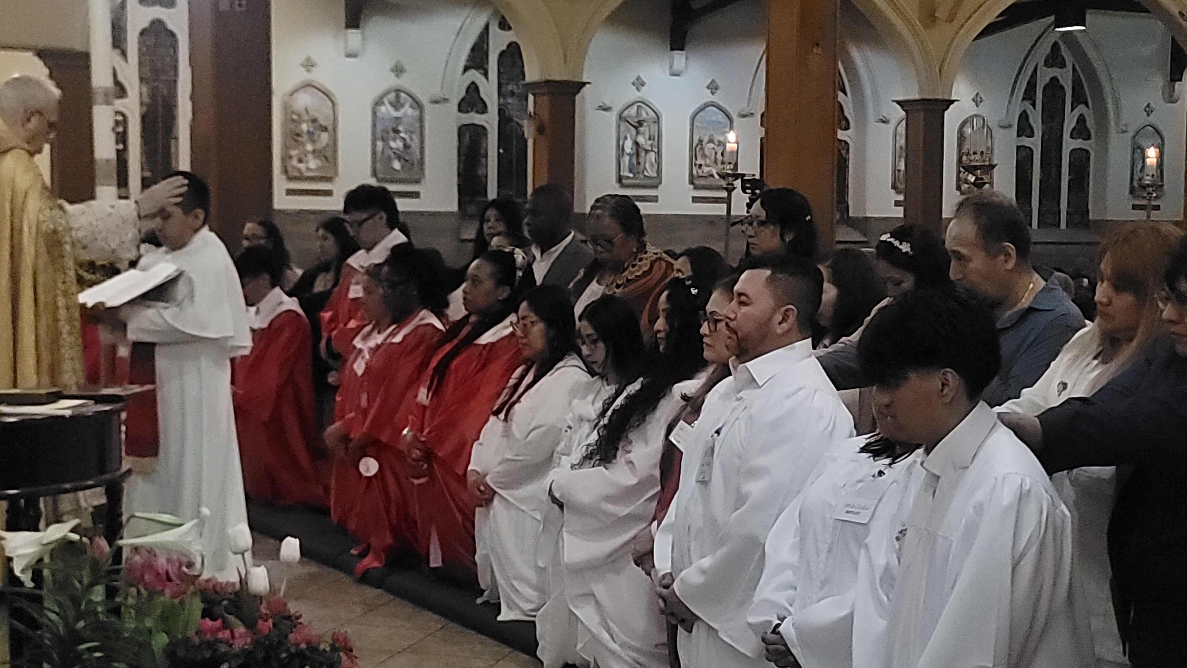 OCIA at the Easter Vigil, Holy Cross