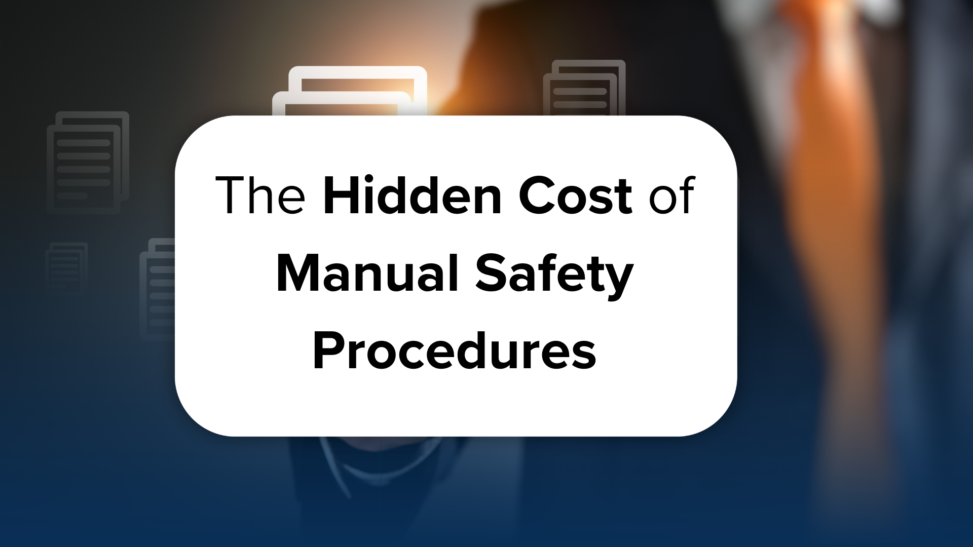 Workplace safety dashboard replacing paper forms, showing real-time data, incident trends, and automated actions.